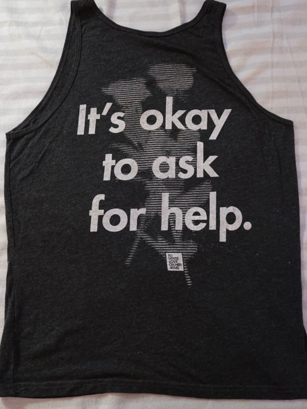 To Write Love On Her Arms TWLOHA Tank Top Unisex Size M EXCELLENT CONDITION